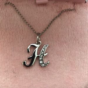 Juicy Couture “H” initial necklace